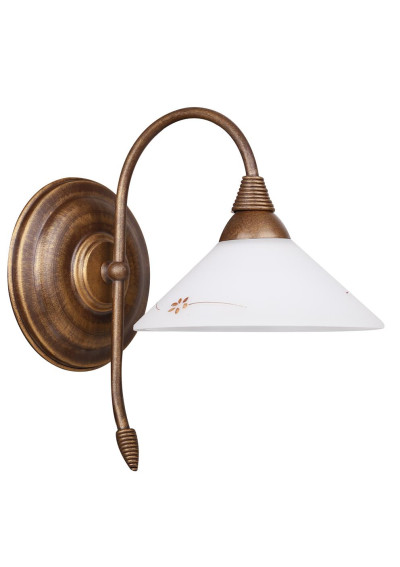 Lampa ścienna Decorato 1xE14 patynowy 30 cm