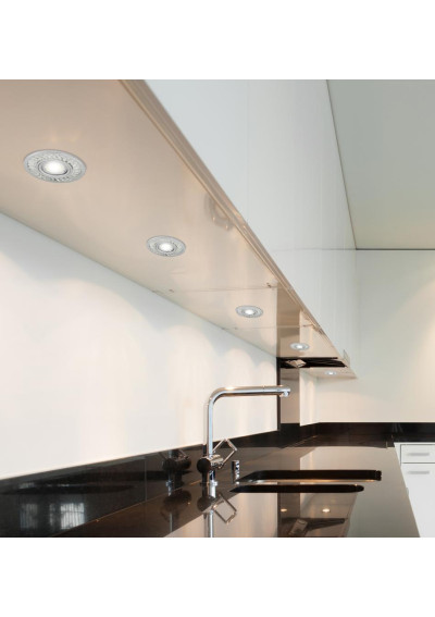 Sk-92 ceiling fitting 3 W LED 6500 K chromee, kryształki bezbarwne 10 cm - product image 1