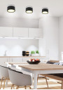 Oprawa stropowa Tuba 9 W LED 4000 K czarny + biały 8,8 cm - zdjęcie produktu 1