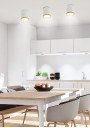 Tuba ceiling fitting 5 W LED 4000 K white / drewniany 6,8 cm - product image 1
