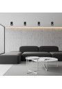 Tuba ceiling fitting 1xGU10 black 7,9 cm