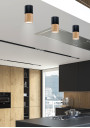 Tuba ceiling fitting GU10 black / drewniany 5,8 cm - product image 1