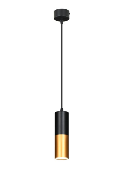 Lampa wisząca Tuba 1xGU10 czarny 5,8 cm