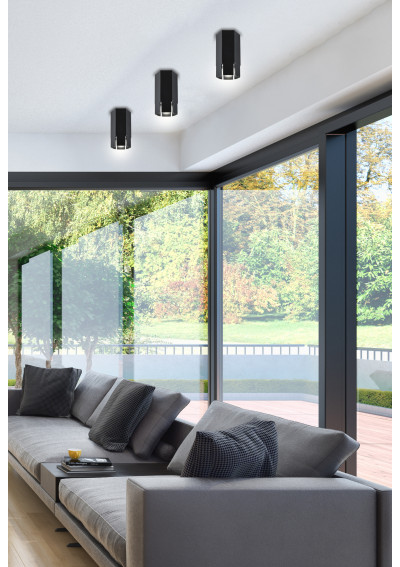 Tuba ceiling fitting 1xGU10 black 6,3 cm - product image 12