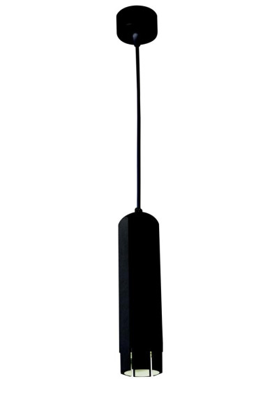 Tuba pendant light 1xGU10 black 6,3 cm