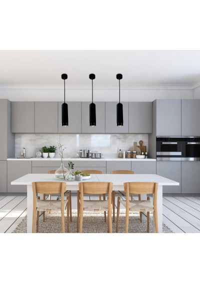 Tuba pendant light 1xGU10 black 6,3 cm - product image 2