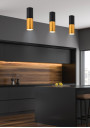 Tuba ceiling fitting 1xGU10 black 5,8 cm - product image 1