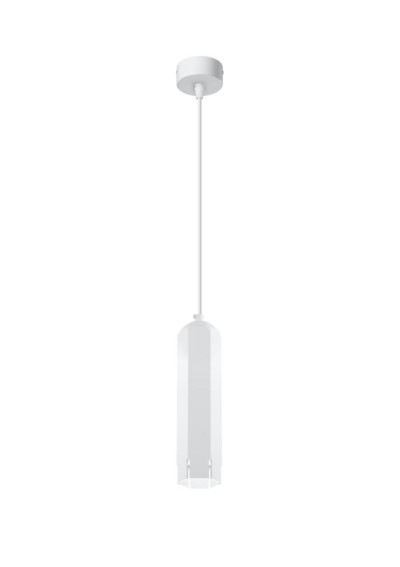 Lampa wisząca Tuba 1xGU10 biały 6,3 cm