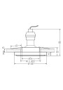 Stropowe ceiling fitting 6500 K chromee 10 cm - product image 2