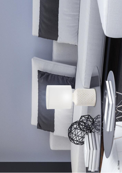 Lampa stołowa Iner 1xE14 biały 15 cm