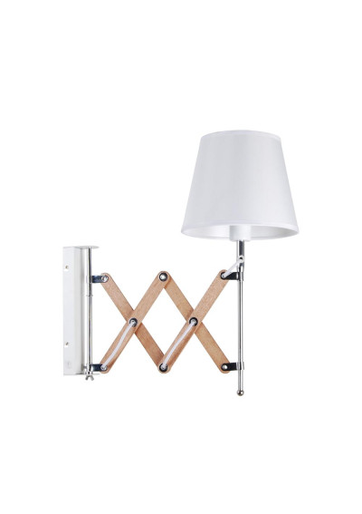 Lampa ścienna E27 1xE27 biały 52 cm