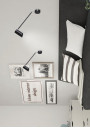 Milly wall light 1xGU10 matt black 40 cm - product image 1