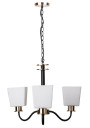 Lampa wisząca Schubert 3xE27 czarno złoty 53 cm