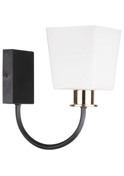 Schubert wall light 1xE27 czarno gold 24 cm