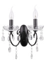 Lampa ścienna Aurora 2xE14 czarny 27 cm