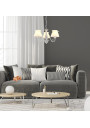 Lampa wisząca Zefir E14 biały 53 cm - zdjęcie produktu 1