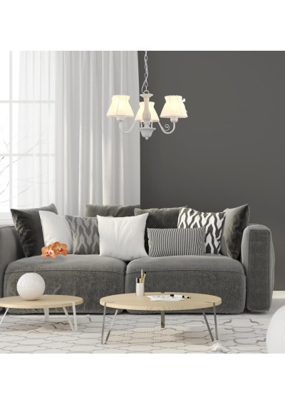 Zefir pendant light E14 white 53 cm - product image 1