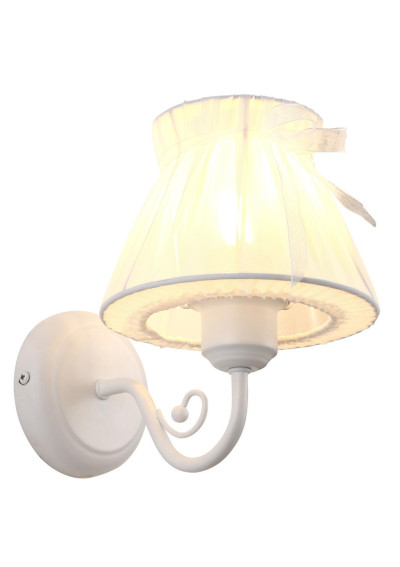 Lampa ścienna Zefir E14 biały 20 cm