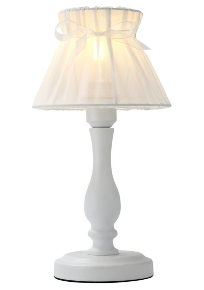 Zefir table lamp E14 white 20 cm