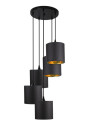 Long pendant light E14 black 40 cm