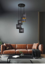 Lampa wisząca Long E14 czarny 40 cm - zdjęcie produktu 1
