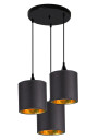 Long pendant light E14 black 40 cm
