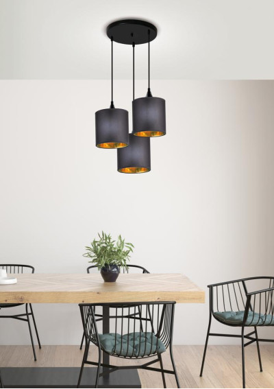 Lampa wisząca Long E14 czarny 40 cm - zdjęcie produktu 1