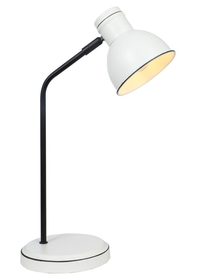 Lampa stołowa Zumba 1xE14 biało czarny 25 cm