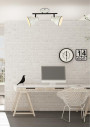 Zumba ceiling light 2xE14 black and white 39 cm - product image 2