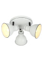 Lampa sufitowa Zumba 3xE14 biało czarny 33 cm