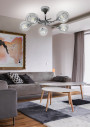 Lampa wisząca Ozzo E14 chromowy 56 cm - zdjęcie produktu 1