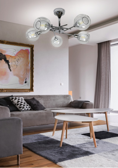 Ozzo pendant light E14 chromee 56 cm - product image 1