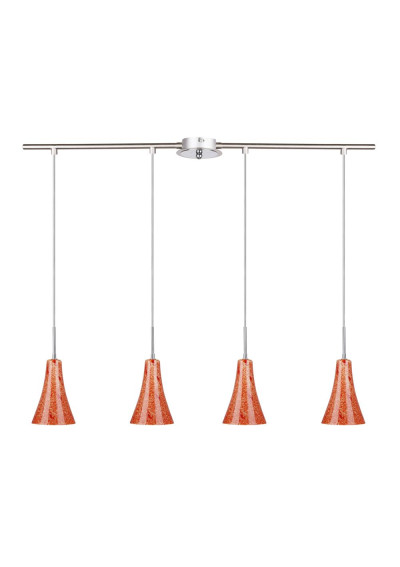 Rufi pendant light 4xE14 satin nickel 81 cm