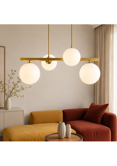 Lampa wisząca Kama G9 mosiężny 59 cm - zdjęcie produktu 5