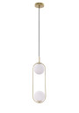 Lampa wisząca Cordel 2xG9 mosiężny 18,5 cm