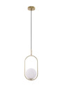 Lampa wisząca Cordel 1xG9 mosiężny 18,5 cm