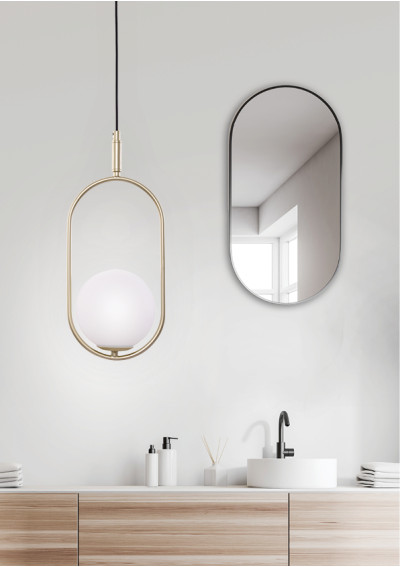 Lampa wisząca Cordel 1xG9 mosiężny 18,5 cm - zdjęcie produktu 1
