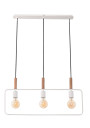 Frame pendant light 3xE27 black 70 cm