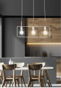 Lampa wisząca Frame 3xE27 czarny 70 cm - zdjęcie produktu 2