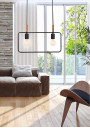 Lampa wisząca Frame 2xE27 czarny 50 cm - zdjęcie produktu 2