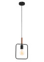 Frame pendant light 1xE27 black 20 cm