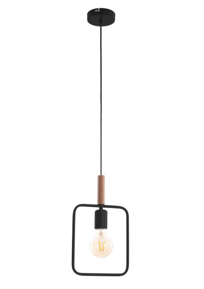 Lampa wisząca Frame 1xE27 czarny 20 cm
