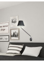 Lampa ścienna Filly E14 czarny 39 cm