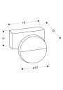 Sing wall light 3 W LED 4000 K white 15 cm - product dimensions