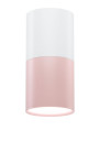 Tuba ceiling fitting GU10 pink/white 5,8 cm
