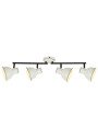Zumba ceiling light 4xE14 black and white 71 cm