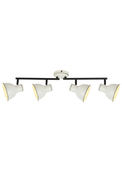 Lampa sufitowa Zumba 4xE14 biało czarny 71 cm