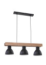 Vario pendant light 3xE27 black 73 cm