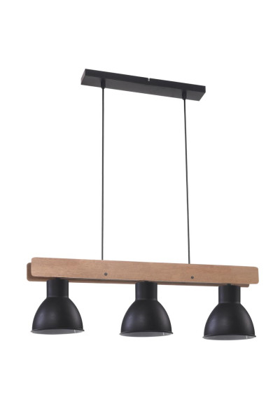 Lampa wisząca Vario 3xE27 czarny 73 cm