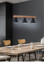 Vario pendant light 3xE27 black 73 cm - product image 1